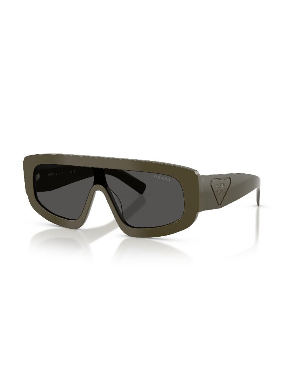 New Prada Men's Sunglasses Green Lens Acetate Frame PR D10S 26J70G 0